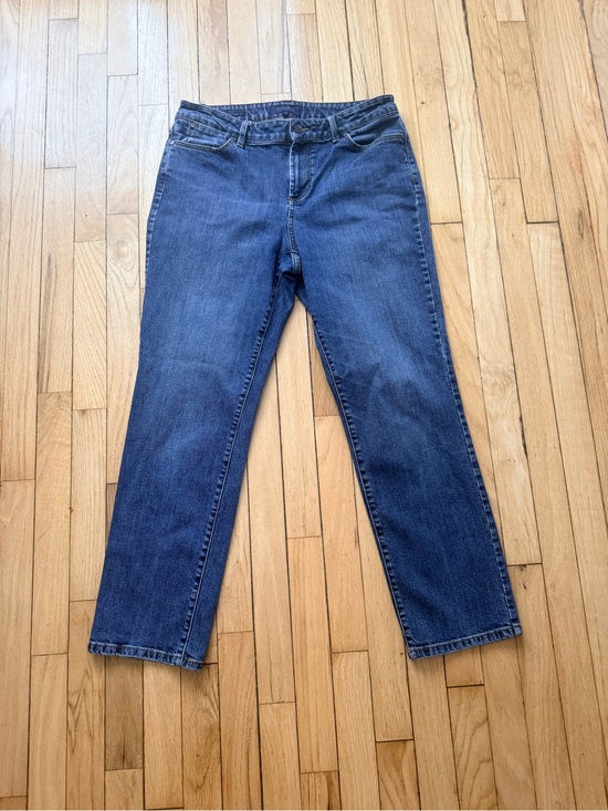 Talbots Denim - Talbots Straight-Leg Dark Blue Jeans